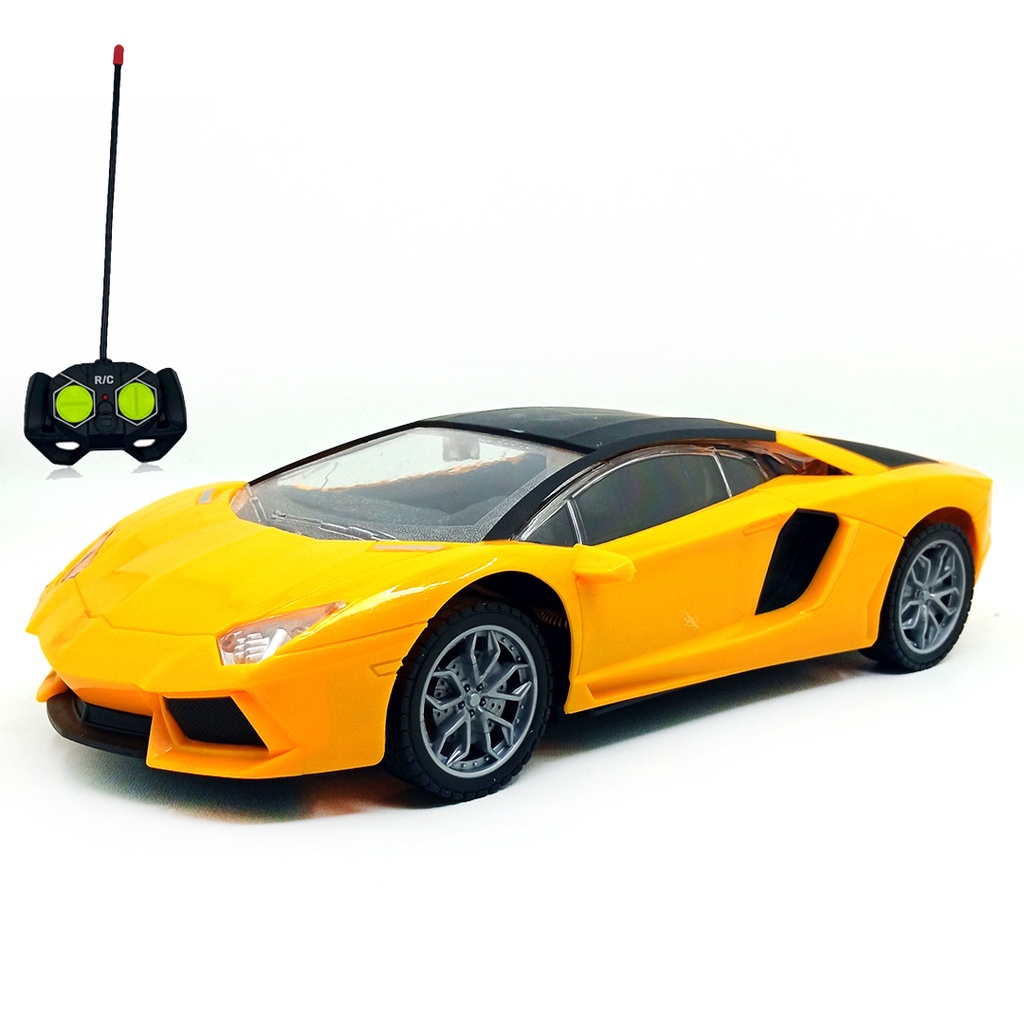 Toy Addict RC Car Lamb0rghini Kuning Mainan Mobil Remote Control