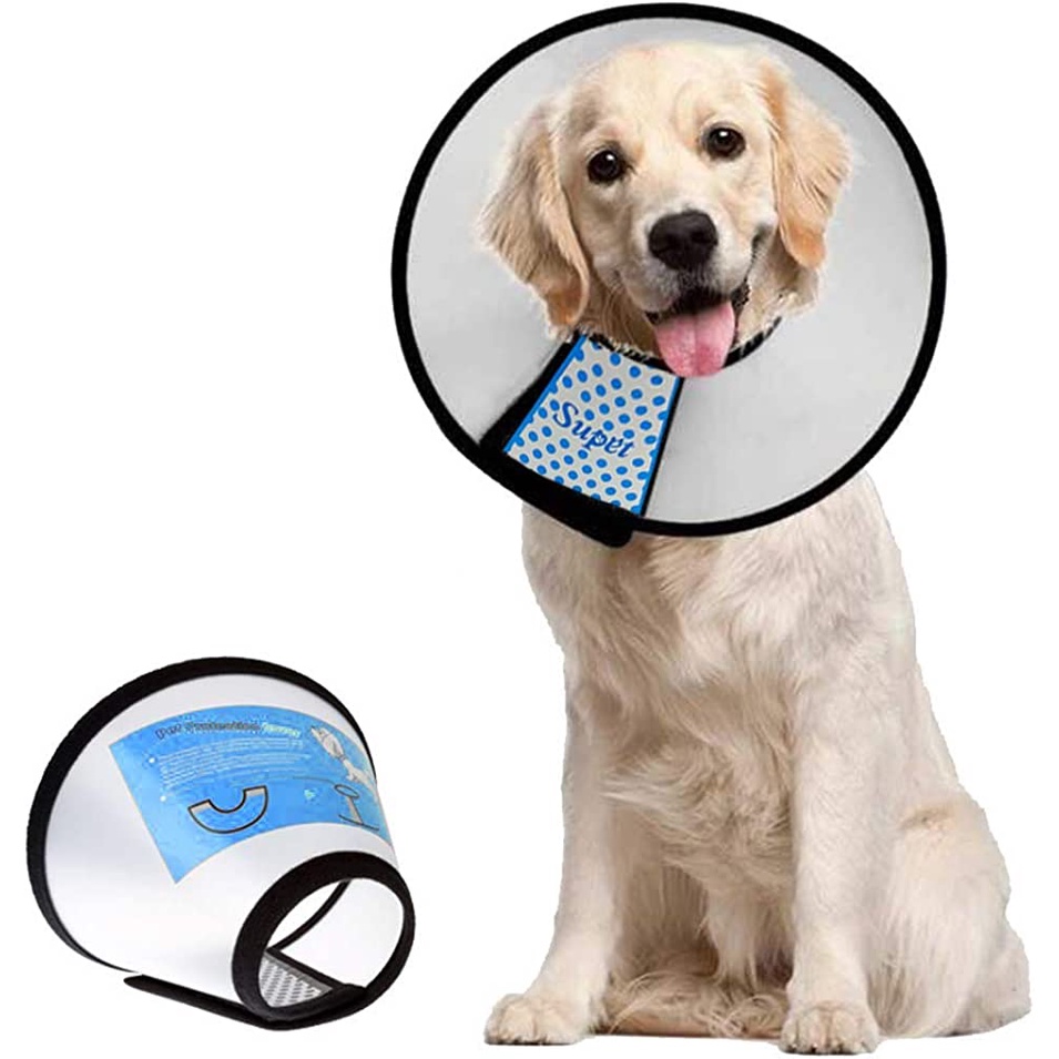 Collar Cone Guard Large - Pelindung Leher Anjing Besar Jumbo Neck Collar Large Dog Pet Protection Cone