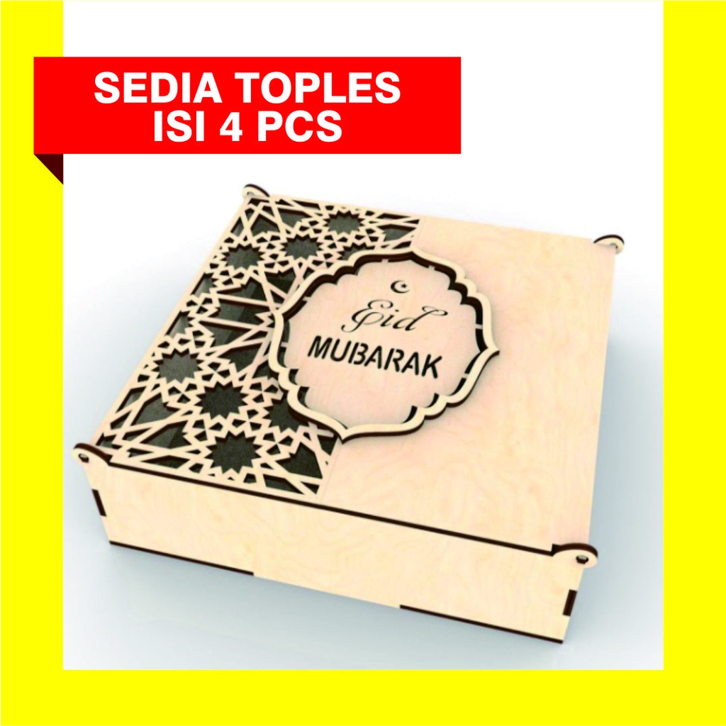 

Paket Hampers Box Lebaran Idul Fitri Bahan Kayu Toples Lebaran Hadiah Goodie Bag