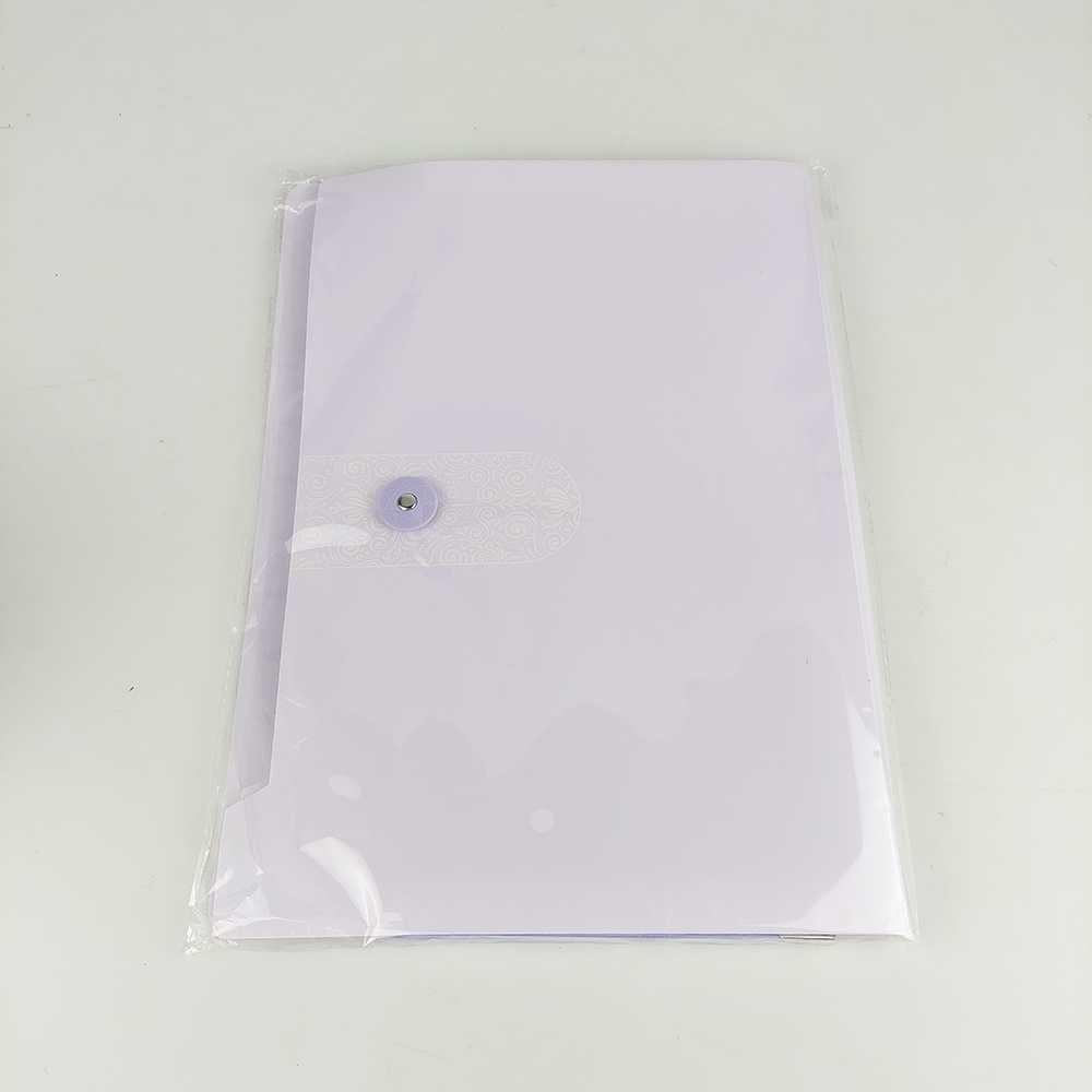 Tas Folder Plastik Kertas A4 Multi Layer Storage 12 Grid - 5060-12 - Purple