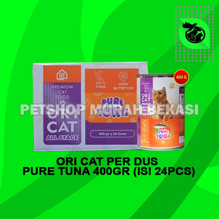 Makanan Kucing Basah Ori Cat Kaleng Wet Food Grosir Dus 24 PCS 400GR