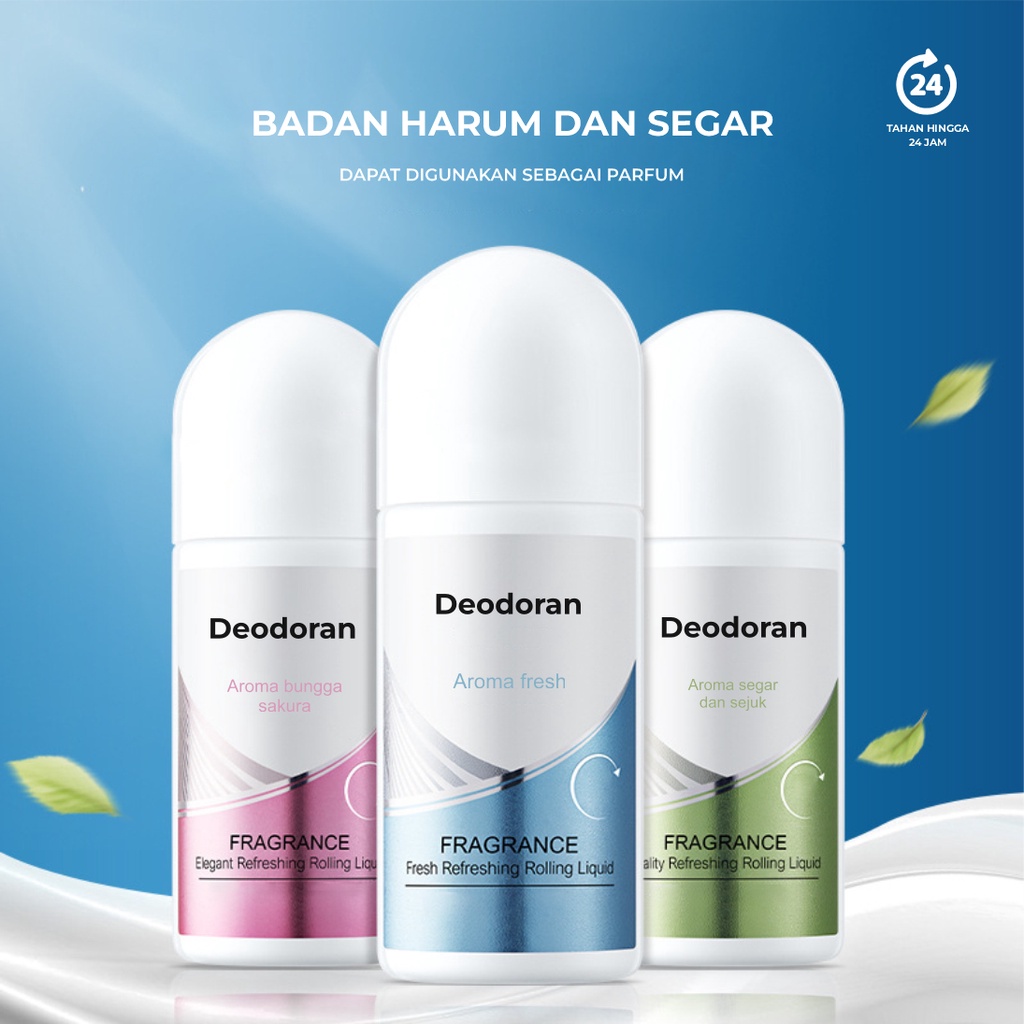 Deodorant Dry Serum Natural Brightening Menyegarkan dan penghilang bau badan