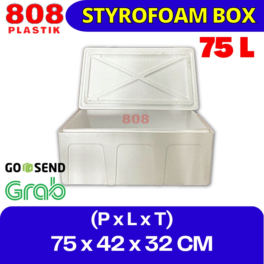 

Styrofoam Box 75 Kg / Kotak Sterofoam Box Ikan 75 L (75 X 42 X 32 CM) - 75 Liter