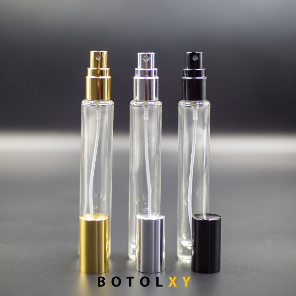 Botol Spray 10ml Kaca Tebal Berat - Refillable Travel Size Parfum