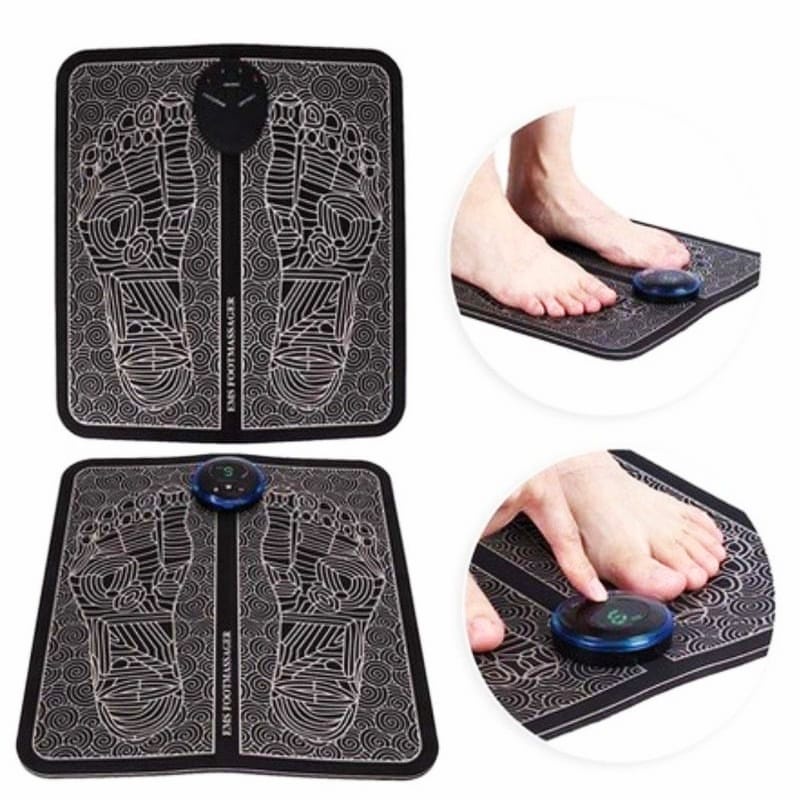 ( MLTSTR )  Ems Foot Massager Pad Alat Terapi Kaki USB Rechargeable Alat pemijat Refleksi kaki