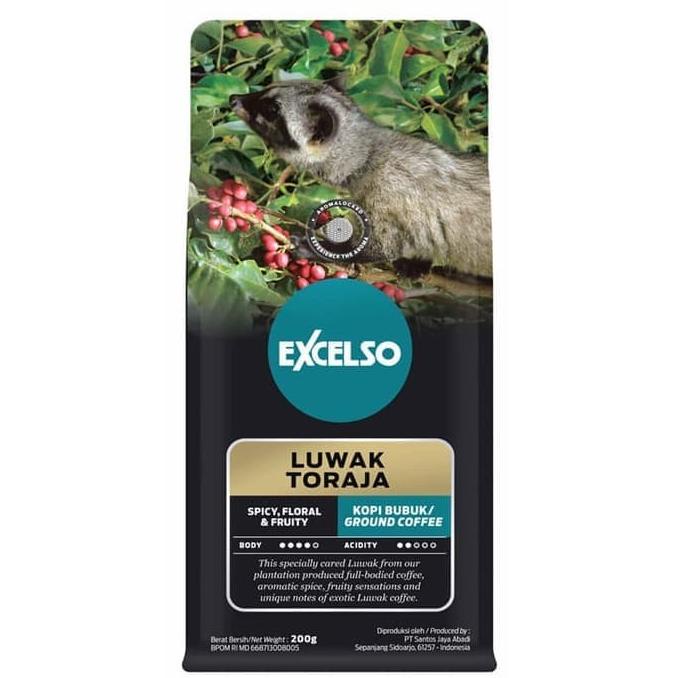 

,,,,,,,] EXCELSO LUWAK TORAJA BUBUK KOPI 200 GRAM