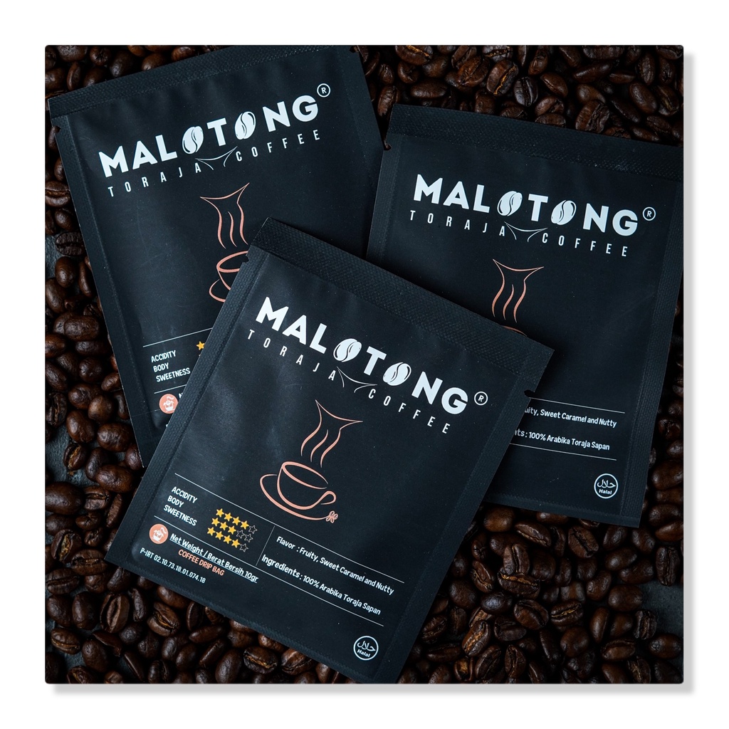 

MALOTONG Coffee Drip Robusta / Kopi Drip Robusta Premium / Kopi Toraja / Drip Bag / Filter Bag