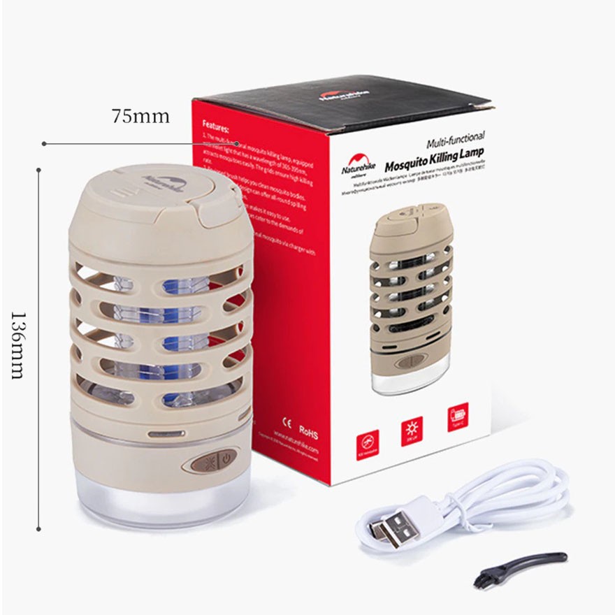 Perangkap nyamuk naturehike NH22ZM005 lampu lentera multifungsi