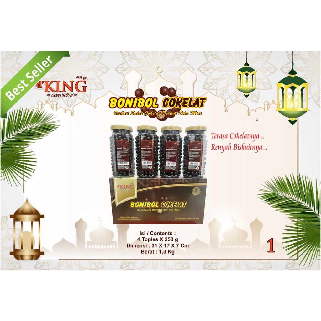 

D'King Bonibol Coklat - 3 Combinasi Rasa, Megabol