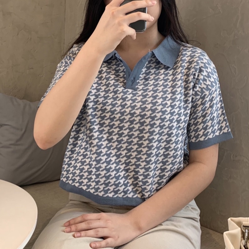 Wearabouts - Crop Knit Polo