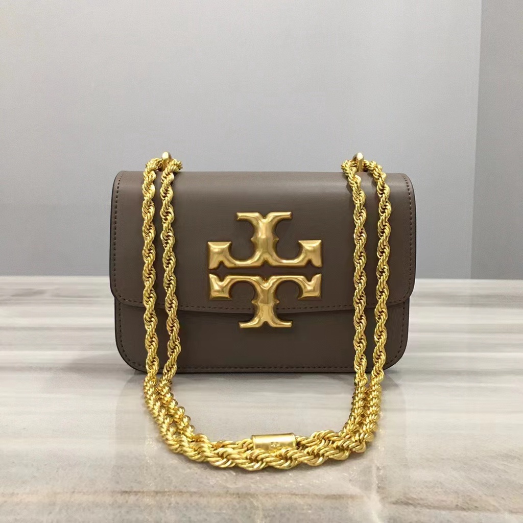 （Shopee Live）TB73589-18CM-15 73589 TORY BURCH original ELEANOR nappa leather accordion bag shoulder bag messenger bag