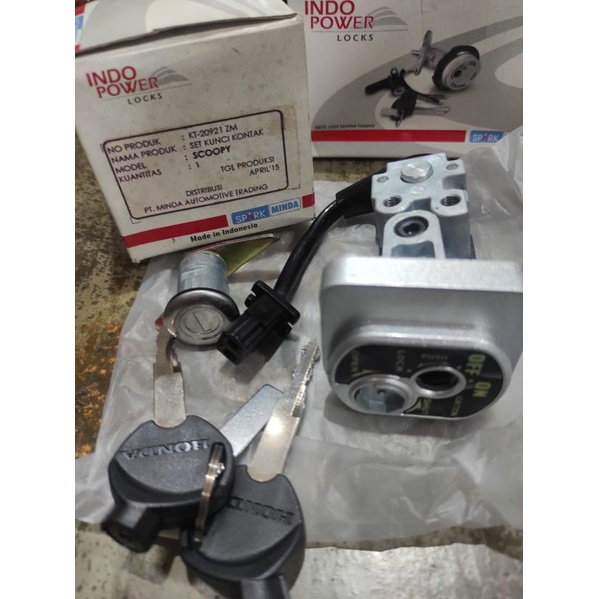 Kunci kontak assy scoopy karbu scoopy old original MINDA INDO POWER