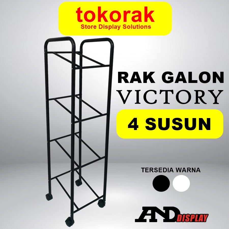 RAK GALON VICTORY SUSUN 4 TINGKAT RAK BESI DISPENSER GALON AIR BERODA