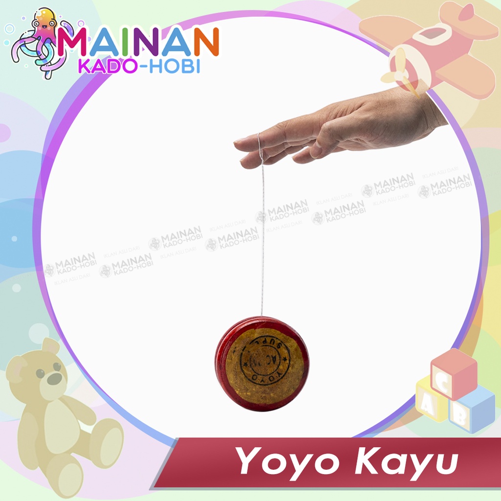 HADIAH ULANG TAHUN MAINAN KADO HOBI YOYO KAYU ANAK LAKI TRADITIONAL TOYS