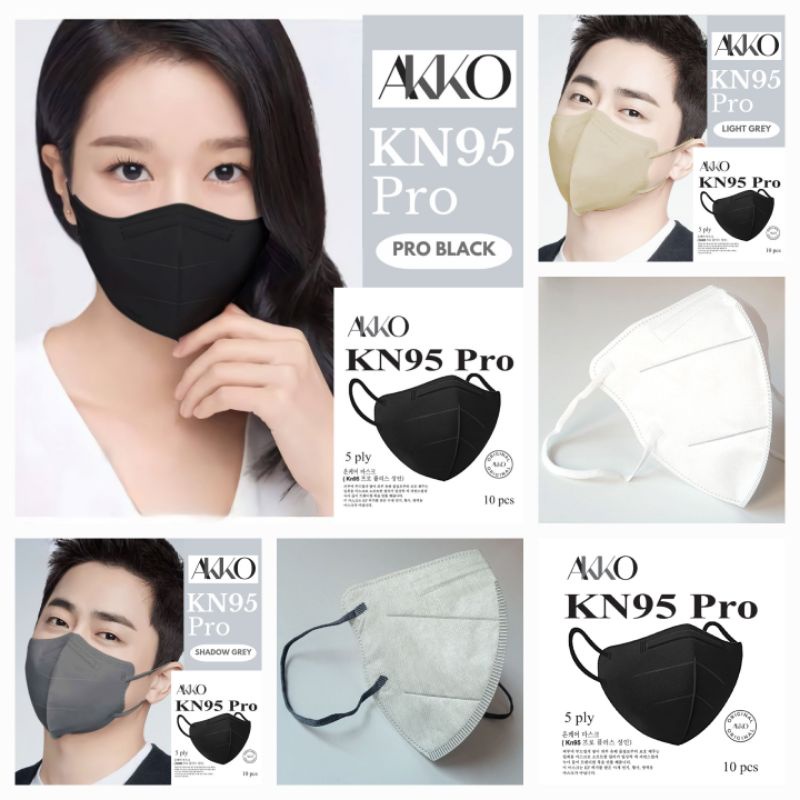 MASKER KN95 PRO AKKO COLOR SERIES 5PLY ISI 10PCS PREMIUM MASK