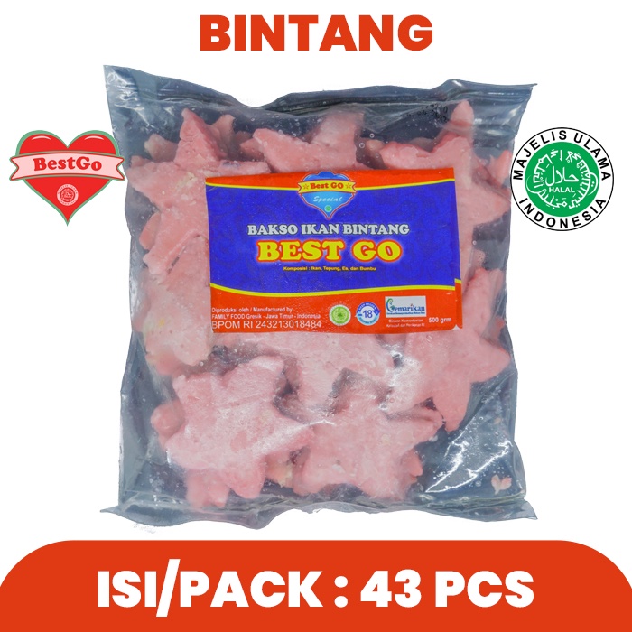 

BEST GO - BINTANG (Frozen Food) 500gr