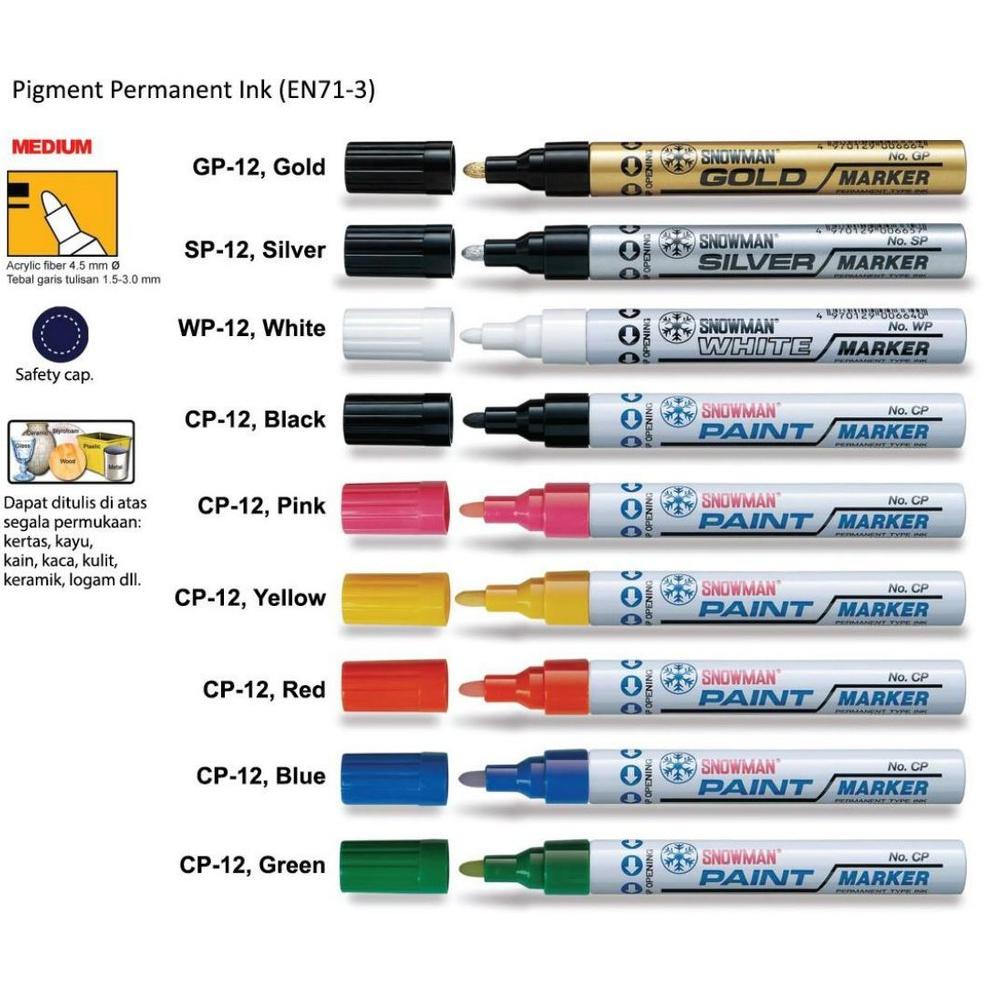 

73 SPIDOL PAINT MARKER SNOWMAN MEDIUM TIP 7343