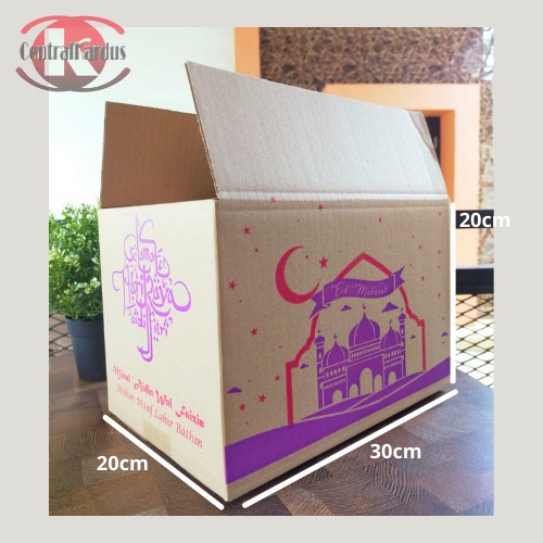 

Kardus Parsel Lebaran Ramadan Dus Box Idul Fitri Warna 30X20X20Cm 017