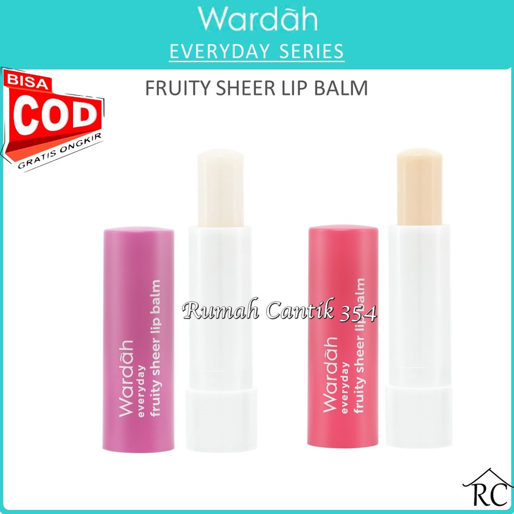 RUMAH CANTIK Wardah Everyday Fruity Sheer Lip Balm - Bibir Lembap Sehat Merona - COD RUMAHCANTIK354