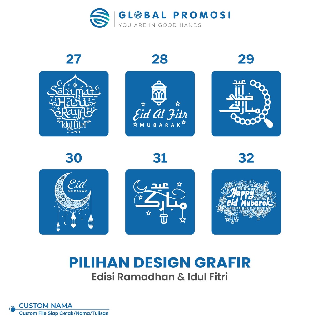 Pilihan Design Grafir Ramadan &amp; Idul Fitri - Global Promosi