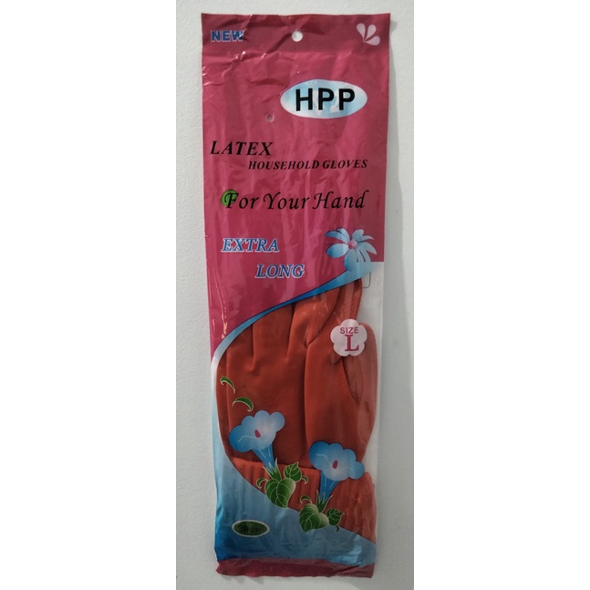 WTW Sarung Tangan Karet IGM IS-027 L 39 CM Merah / Untuk Mencuci beresih-beresih karet tebal panjang kualitas tinggi