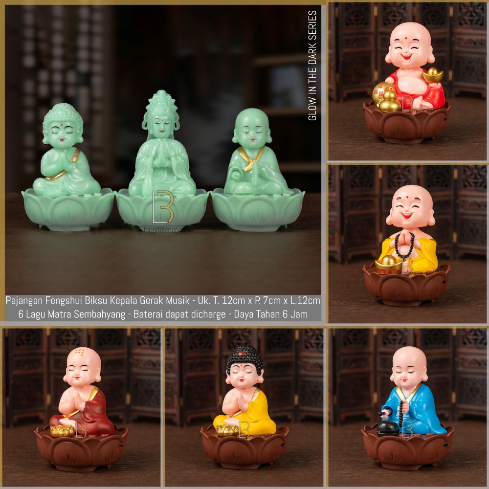 Patung Pajangan Hiasan Rupang Dewa Dewi Biksu Maitreya Julaihut Milefo Radio Tape Musik Lagu Mantra 