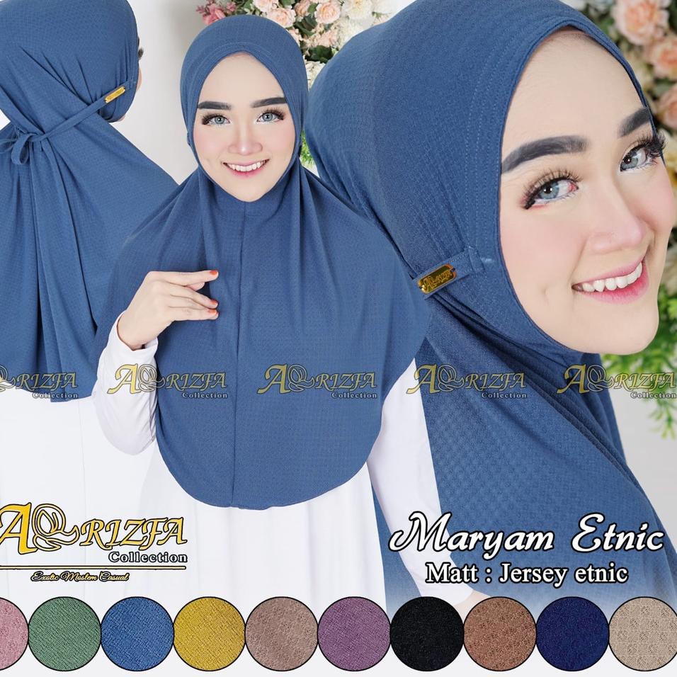 Free Ongkir Hijab Instan Bergo Maryam Etnic By Ar-rizfa