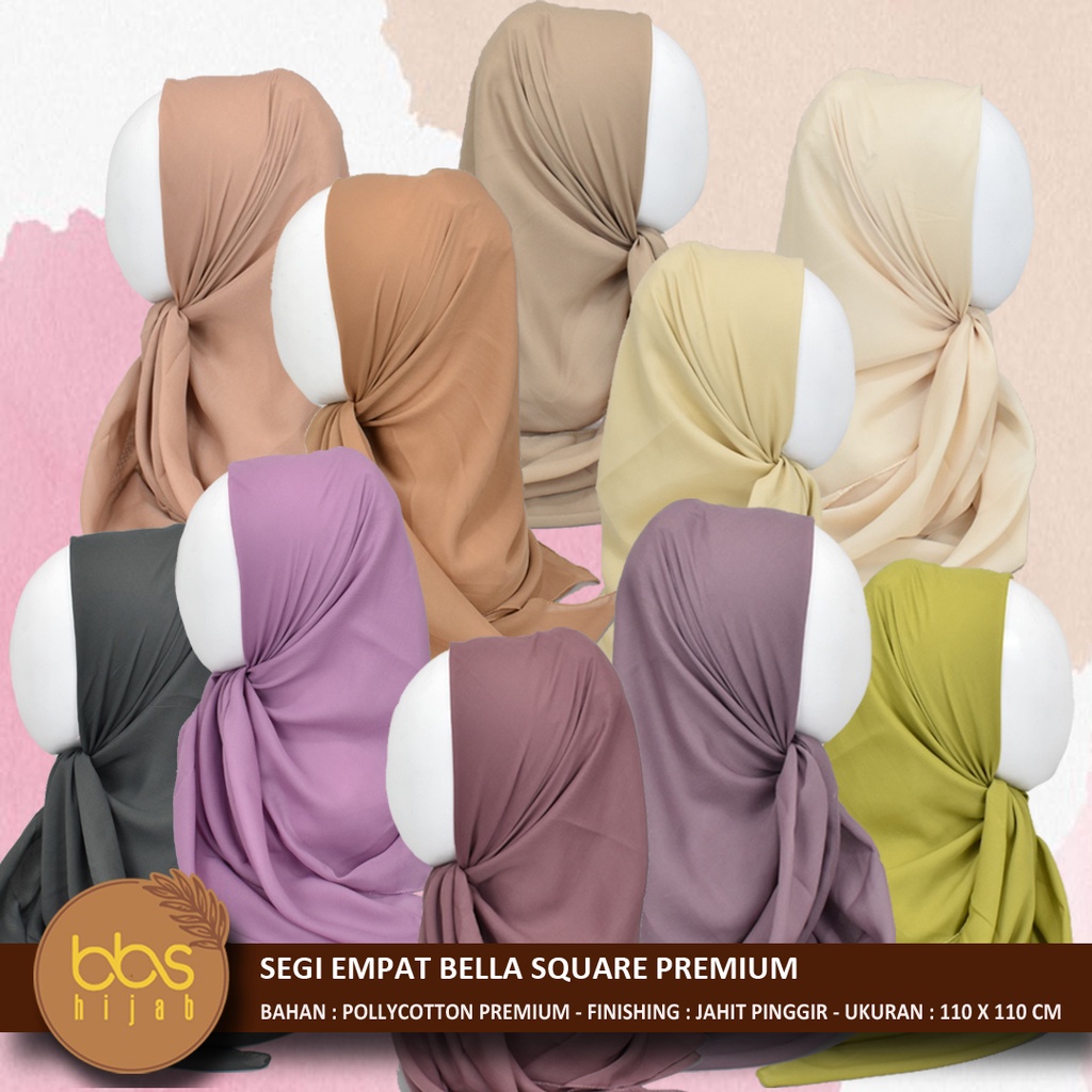 BELLA SQUARE PREMIUM SEGI EMPAT DOUBLE HYCON JAHIT PINGGIR SEGI EMPAT POLYCOTTON POLOS SEGI EMPAT FINE SEGI EMPAT PALIN