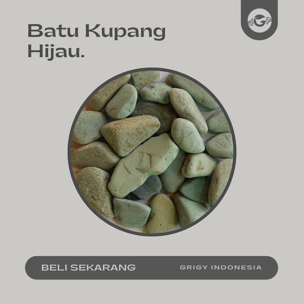 BATU KUPANG HIJAU (BATU TAMAN HIJAU) 10 KG