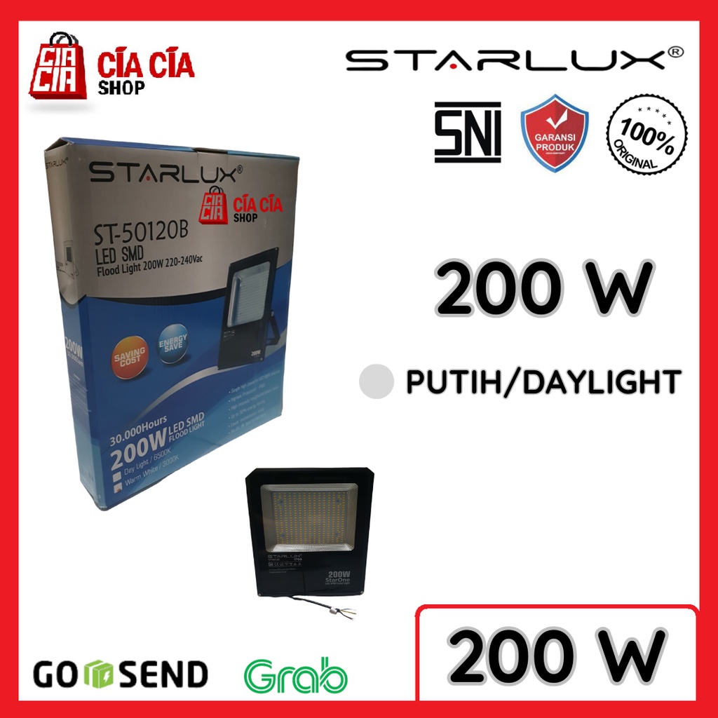 STARLUX STARONE Lampu Tembak 200 WATT Lampu Sorot LED 200W LED Flood Light 200 W