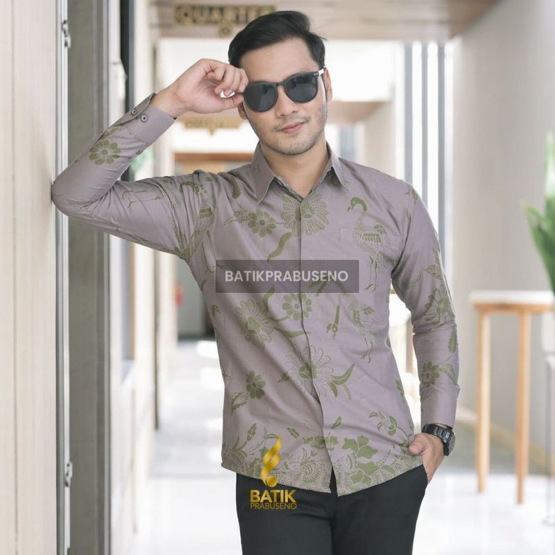 KEMEJA BATIK PRIA SLIMFIT PREMIUM LAPISAN FURING