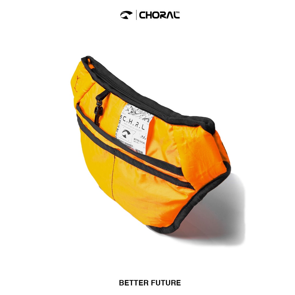 CHORAL VEGAS | Tas Pinggang Selempang Waistbag Pria Big Compartment &amp; 2 Side Color Water Resistant