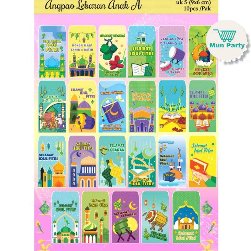 

Amplop Angpau Lebaran / Amplop Idul Fitru Karakter Kartun Size S