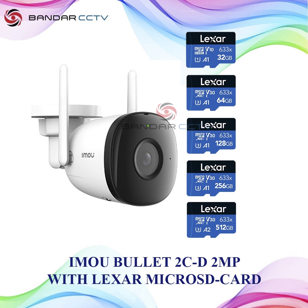 CAMERA IMOU BULLET 2C D + MEMORY CARD LEXAR