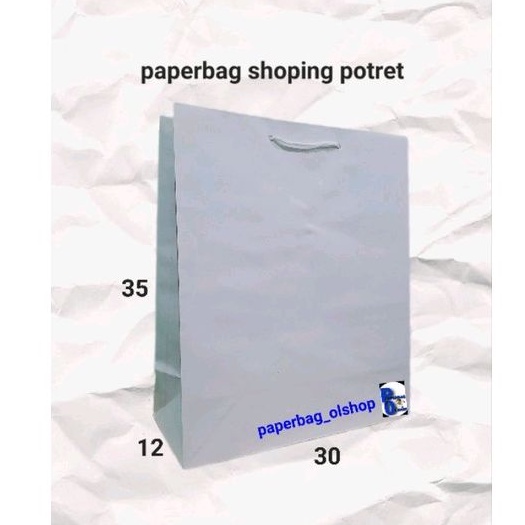 

paperbag potret white (30×12×35)