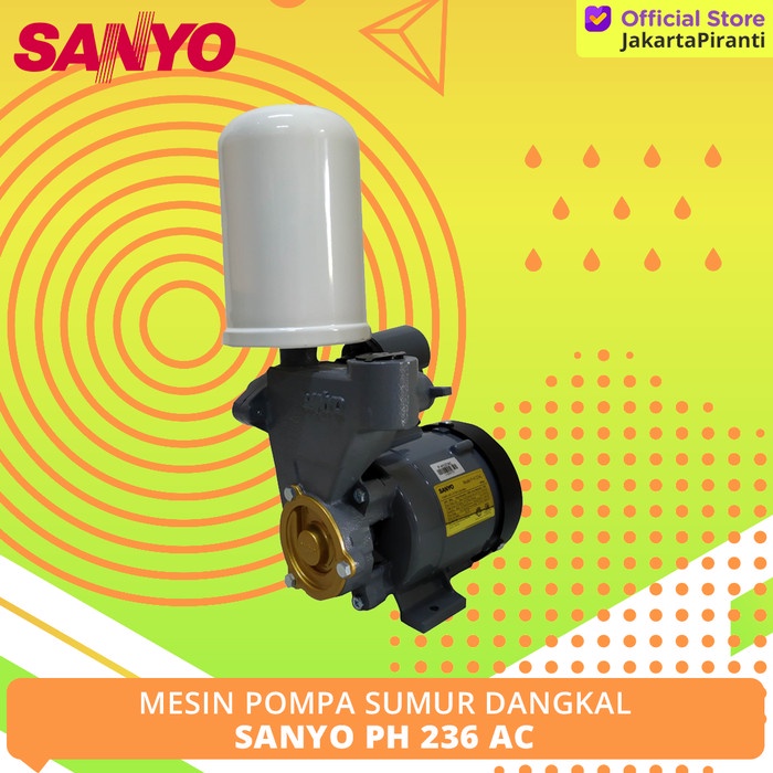 Pompa Sumur Dangkal Sanyo PH 236 AC - Pompa Dangkal 200 Watt