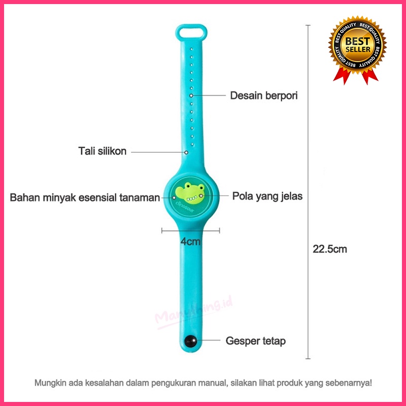 GELANG Anti Nyamuk BAYI / ANAK Gambar Lucu Kartun Untuk Baby dan Anak / JAM anti nyamuk anak