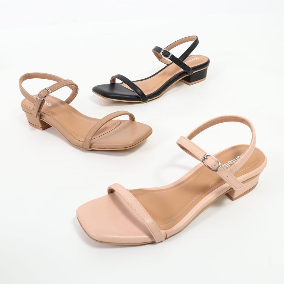 BIG SALE MONTELLA Asta Sandal Heels Wanita Hak 3 Cm