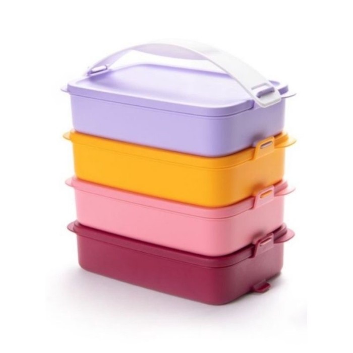 Rantang Tupperware Ctg Click To Go Rectangular With Free Rantang Susun