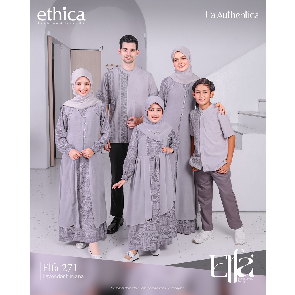 [ SALE ] SARIMBIT 2023 ETHICA ELFA 271 LAVENDER NIRVANA  MEWAH JUMBO KOKO AYAH ANAK GAMIS IBU ANAK X
