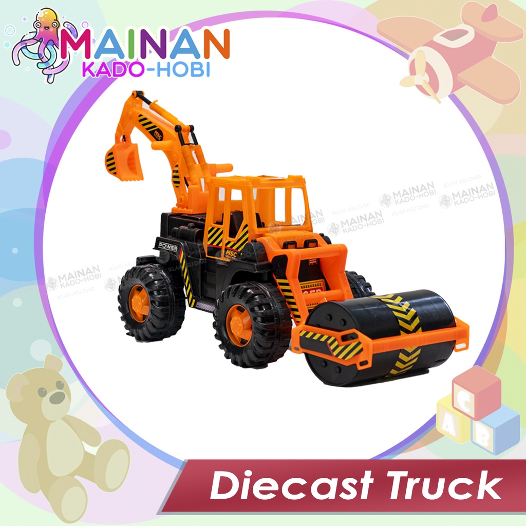 HADIAH MAINAN ANAK LAKI ALAT BERAT DIECAST TRUK KONSTRUKSI EXCAVATOR