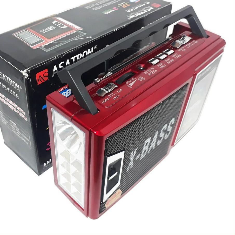 ➴ Radio Asatron R-1064 USB AM/FM/SW 3 Band Portable Radio ♛