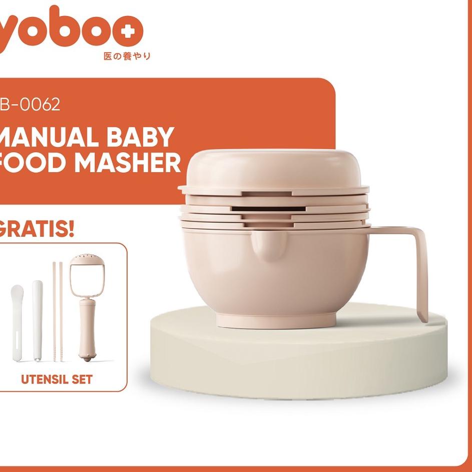 ⅍ Yoboo Manual Baby Food Masher / Penghalus Makanan Bayi Yb