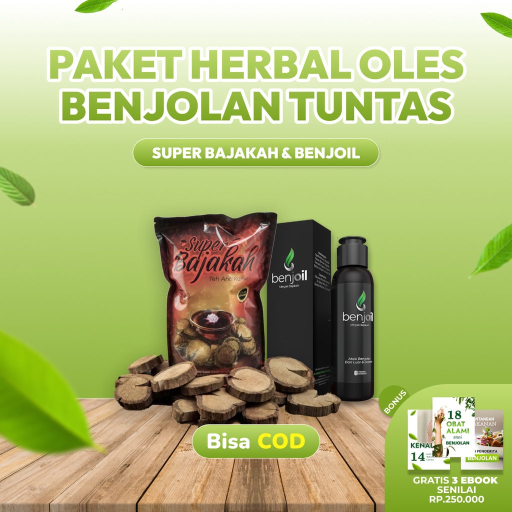 

PAKET HERBAL OLES BENJOLAN TUNTAS Obat Benjolan Benjoil Bajakah Tampala Super