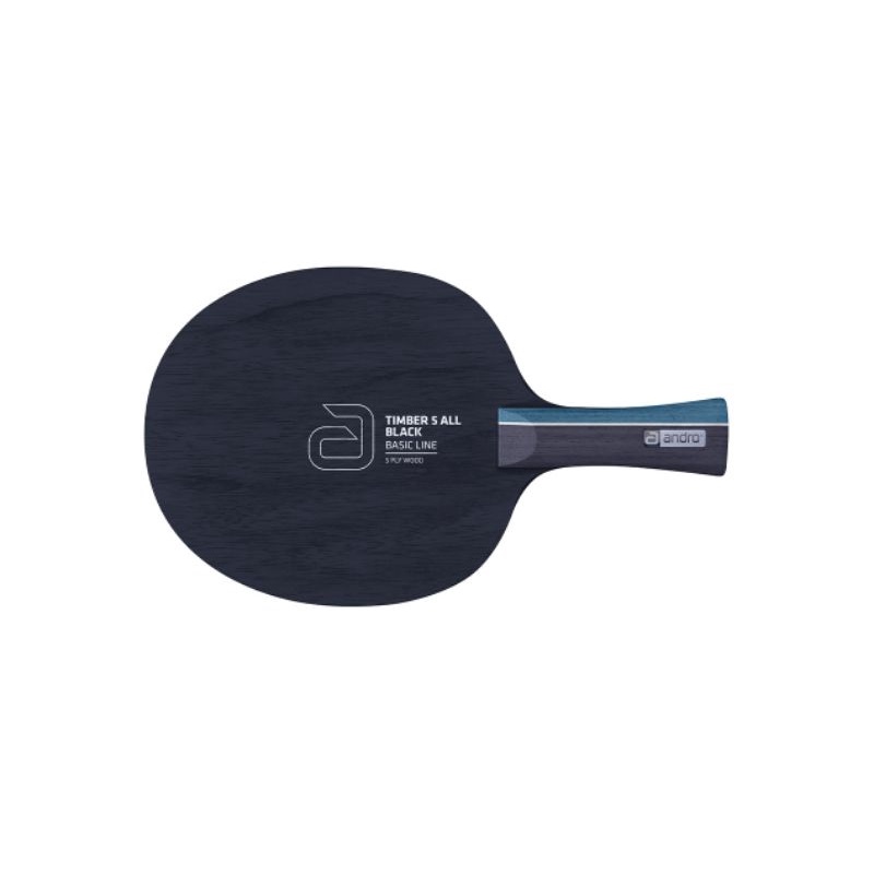 KAYU BET TENIS MEJA ANDRO TIMBER 5 ALL BLACK ORIGINAL