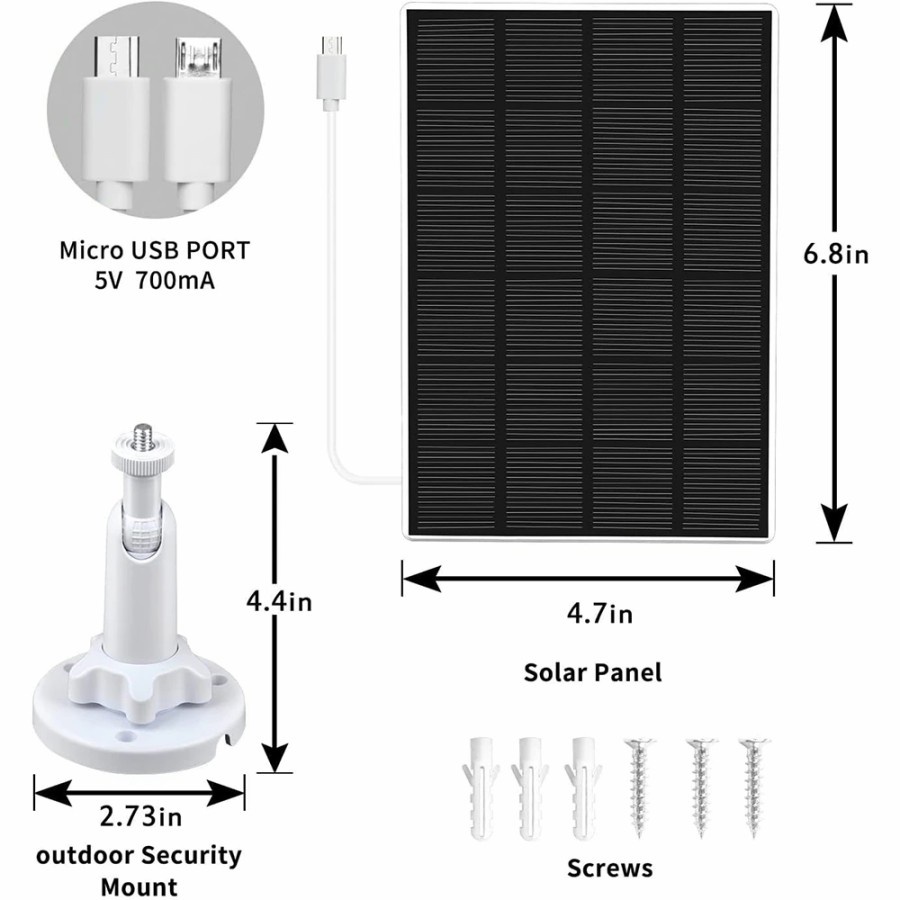 Solar Panel CCTV Charger Charging Baterai 5V Panel kit outdoor Original