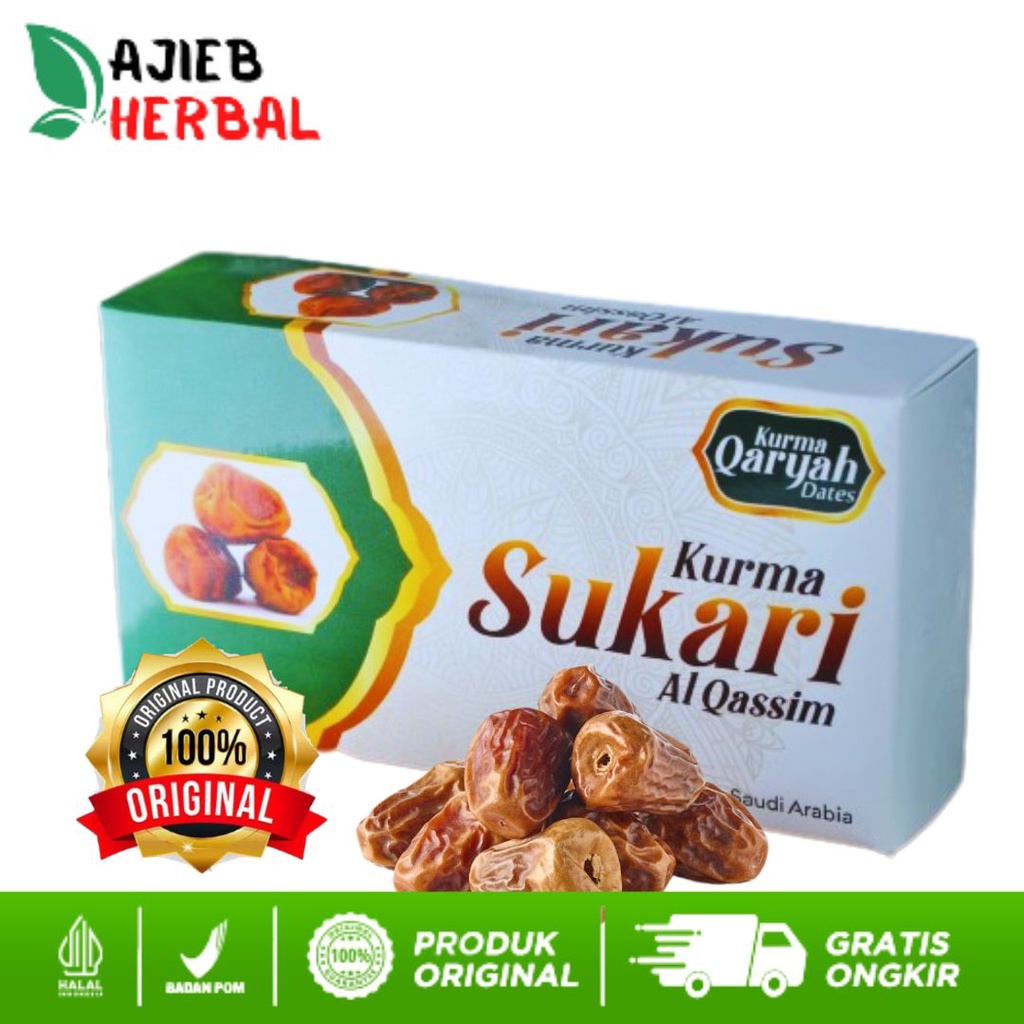 

[TERLARIS] Kurma Sukari Premium 500 gram Sukari Al Qasim - Kurma Sukkari Asli - Sukari Al Qassim