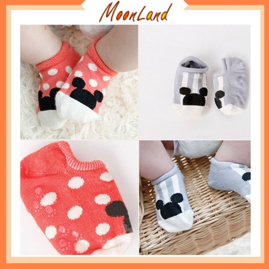 MoonLand Kaos kaki karakter anak import imut / Kaos kaki bayi anti slip / Kaoskaki anak breathable BB07