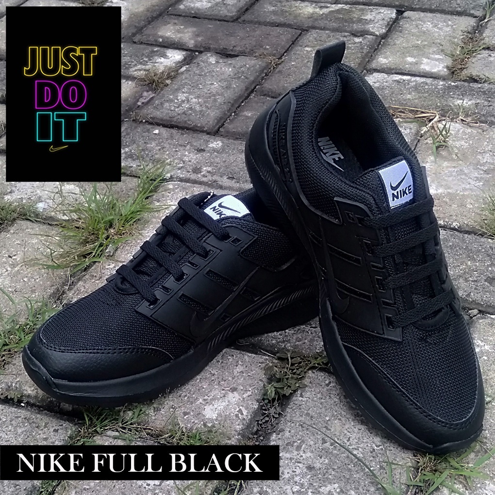 SEPATU SEKOLAH ANAK HITAM POLOS NIKE PRIA WANITA SIZE 33-43