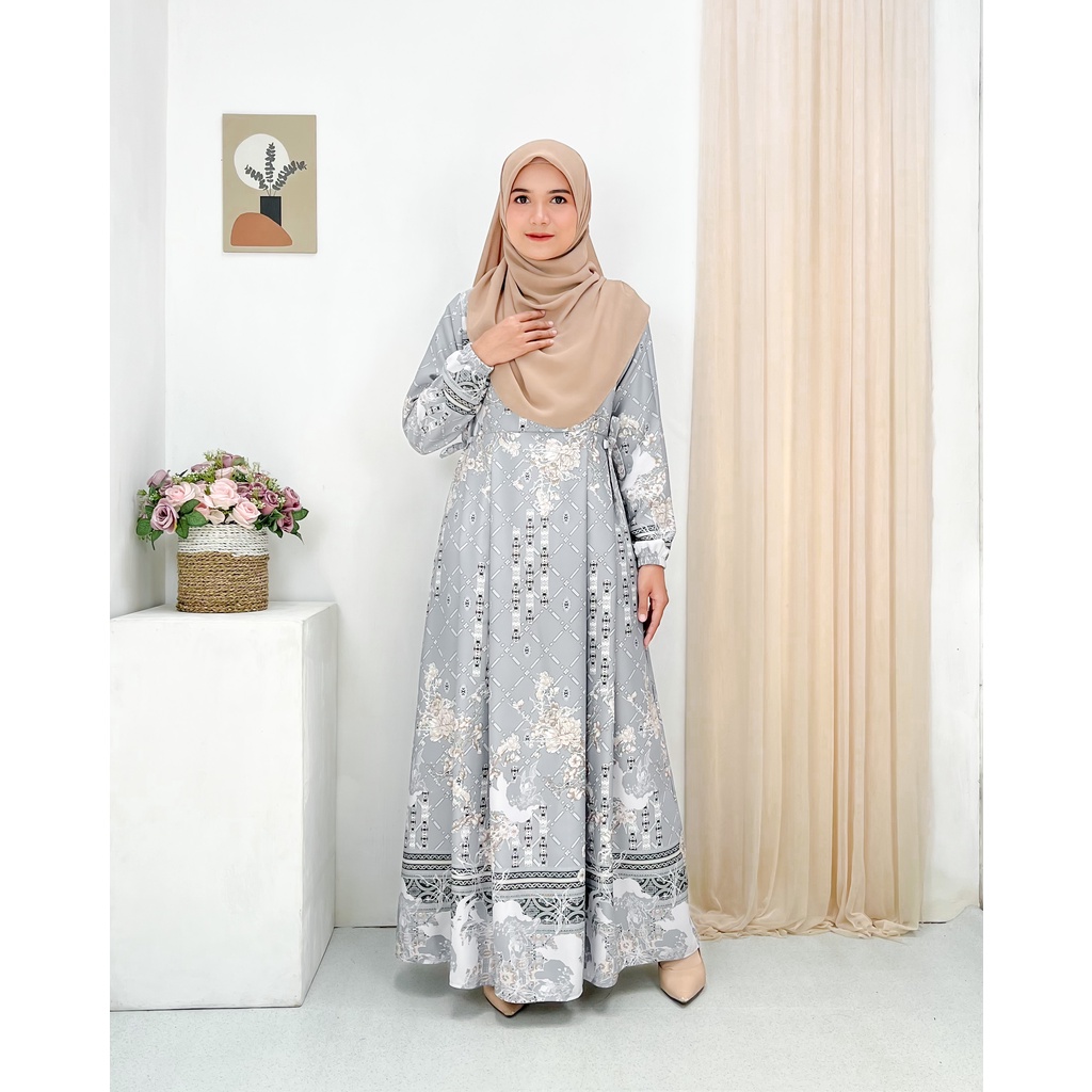 Haura Dress Meira Gamis Maxmara Busui S- XXLJumbo Bisa Couple